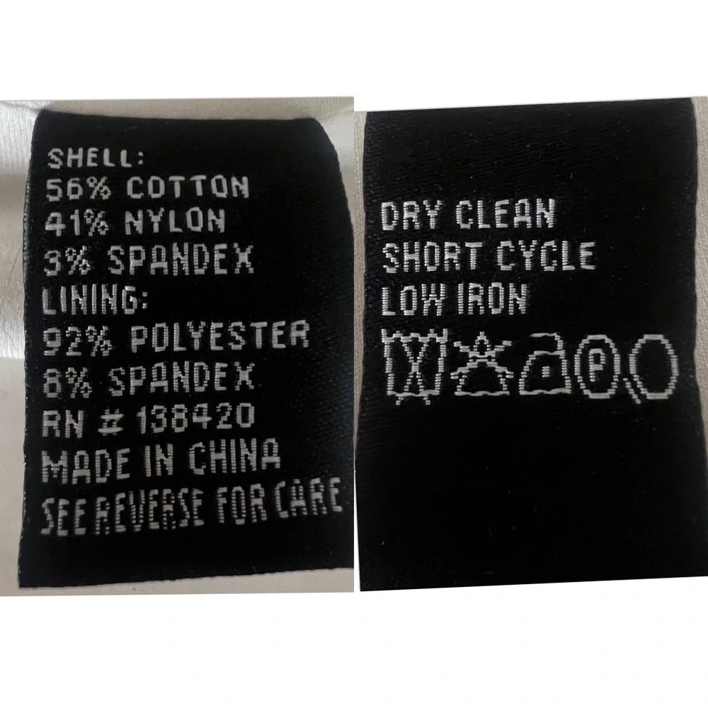 ETCETERA Solid White Pencil Skirt Eyelet Mock Tie Lace Up Detail Size 0 … - Picture 10 of 11